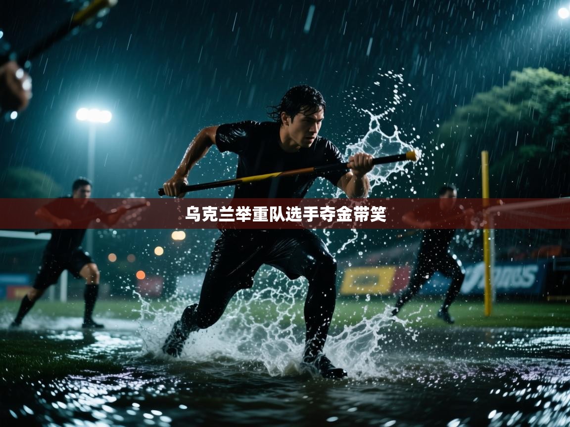 乌克兰举重队选手夺金带笑 第1张