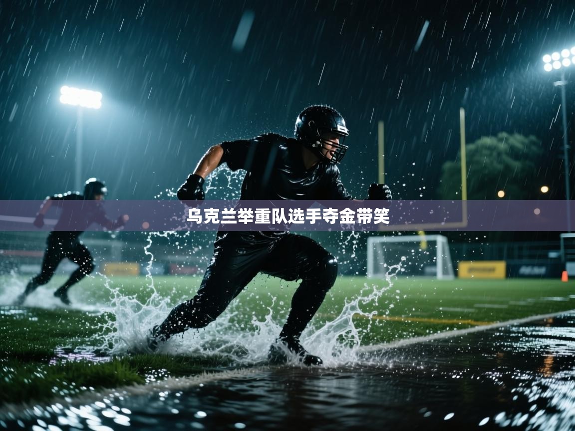 乌克兰举重队选手夺金带笑 第2张